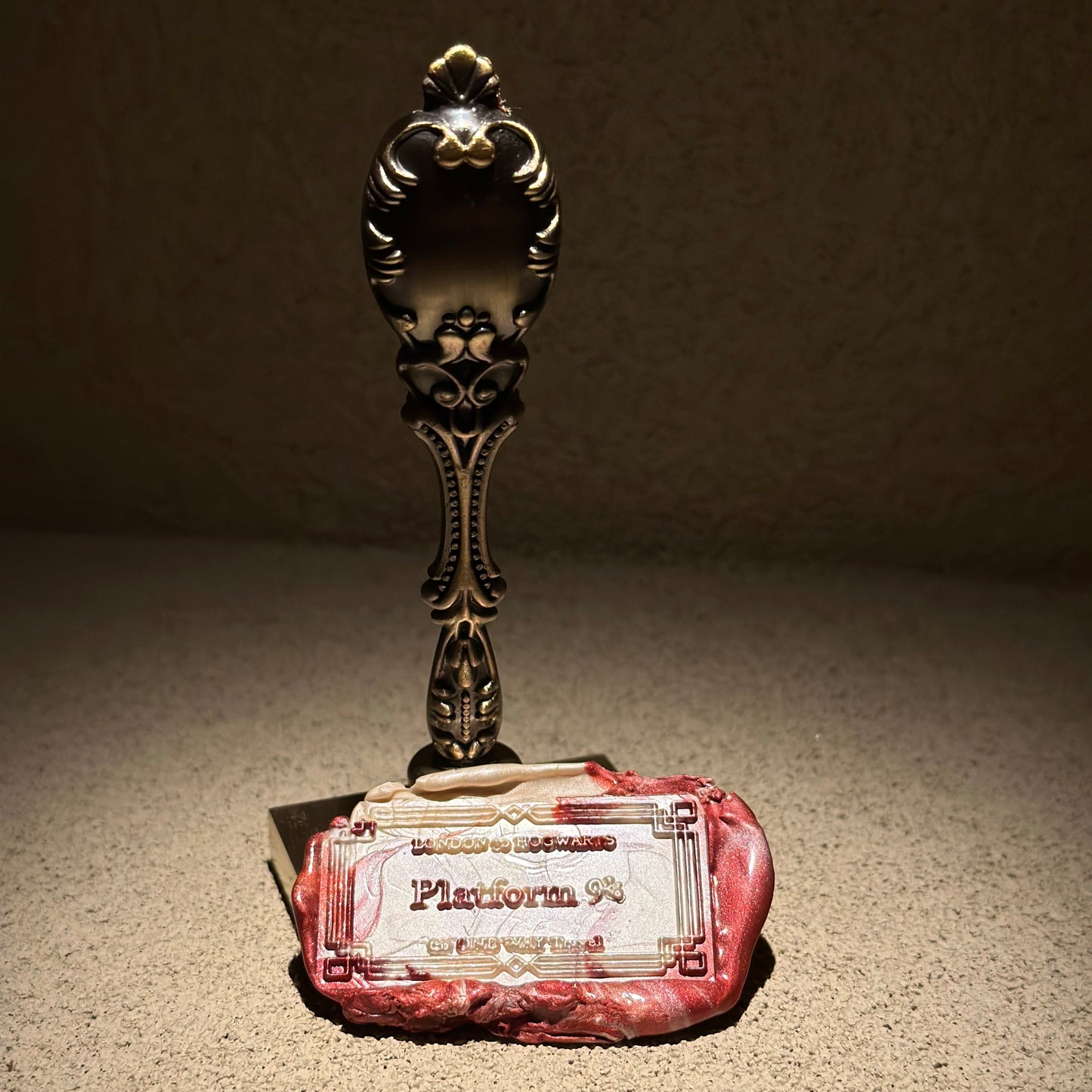 Platform 9¾ Ticket – Rectangular Wax Seal Stamp