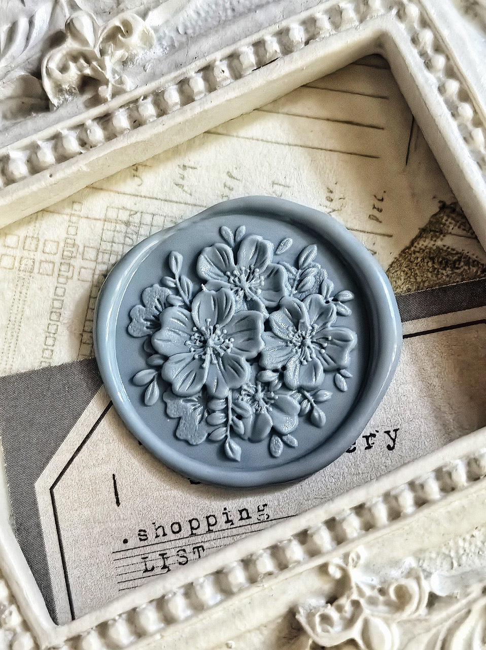 Four Magnolia Petals Wax Seal Stamp