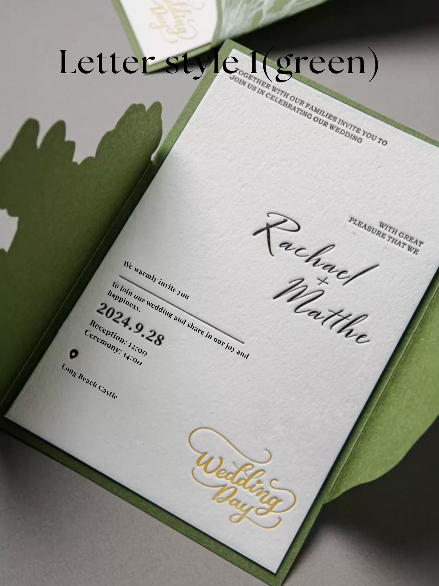 French Lily of the Valley Wedding Invitation Set