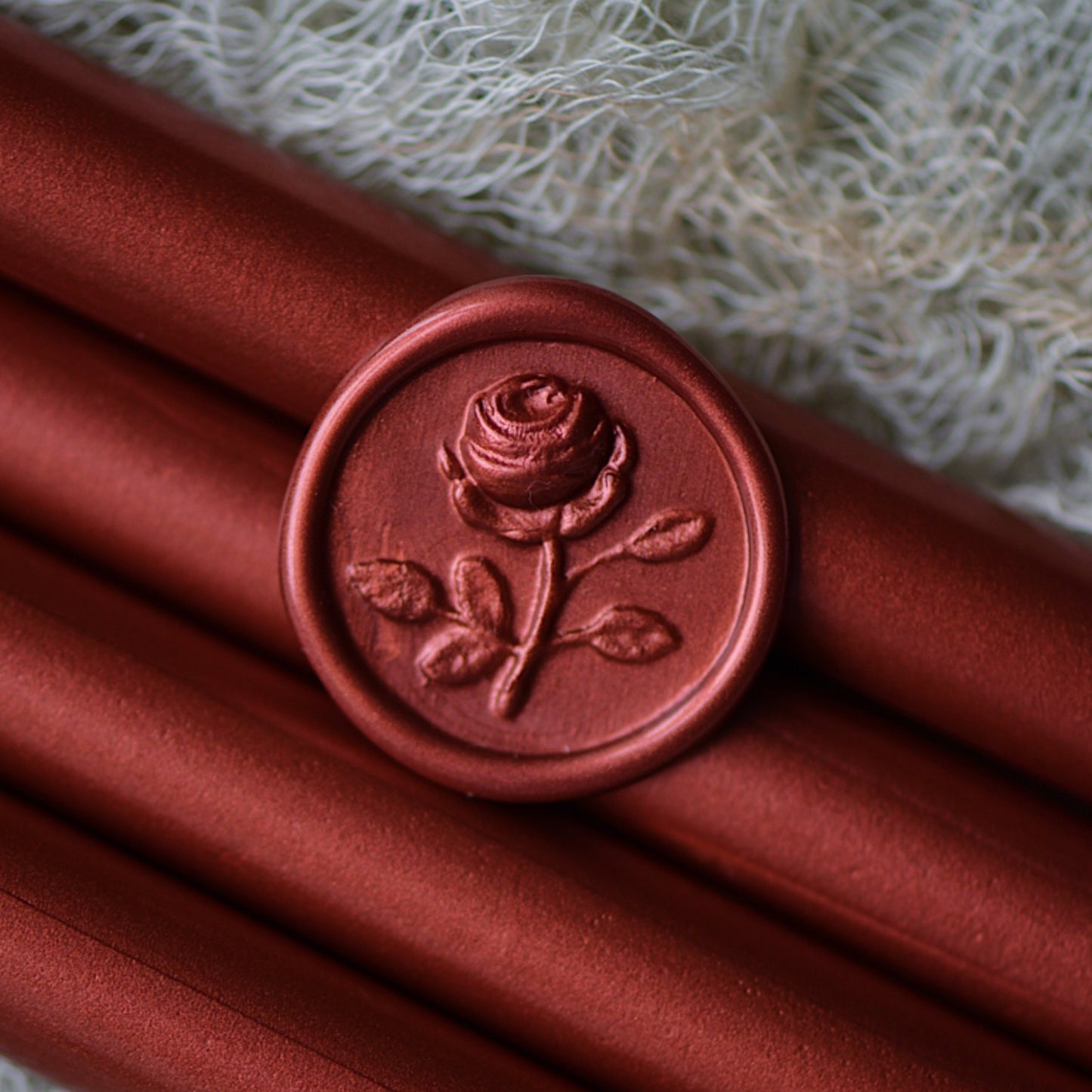 Deep Red Metallic Pearlescent Wax Sticks