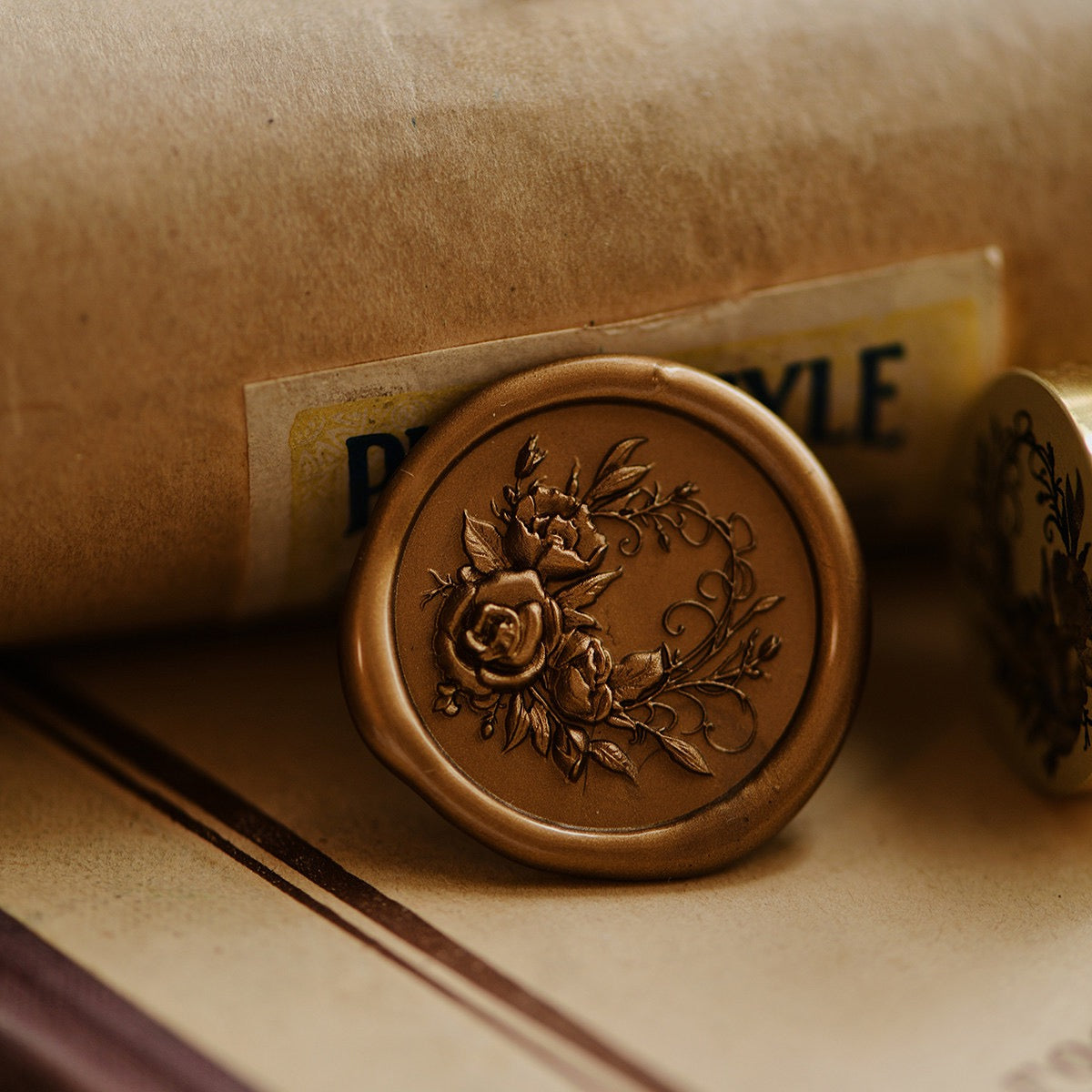 Eternal Bloom – Rose Pattern Wax Seal Stamp