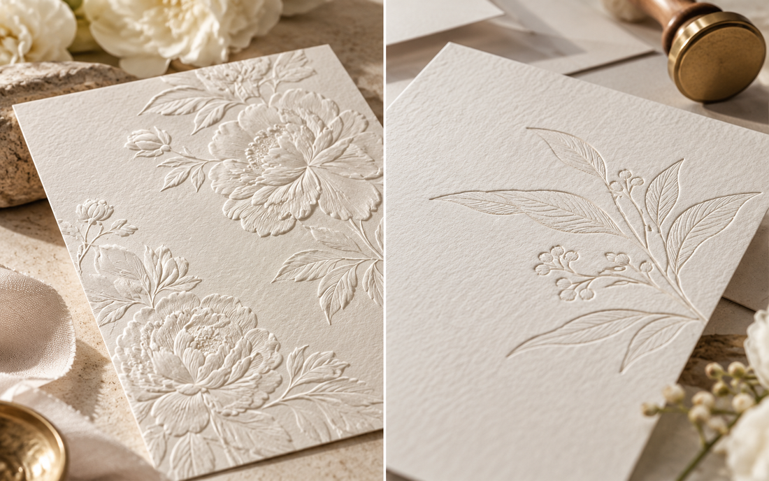 Embossed vs. Letterpress Wedding Invitations: What's the Difference?