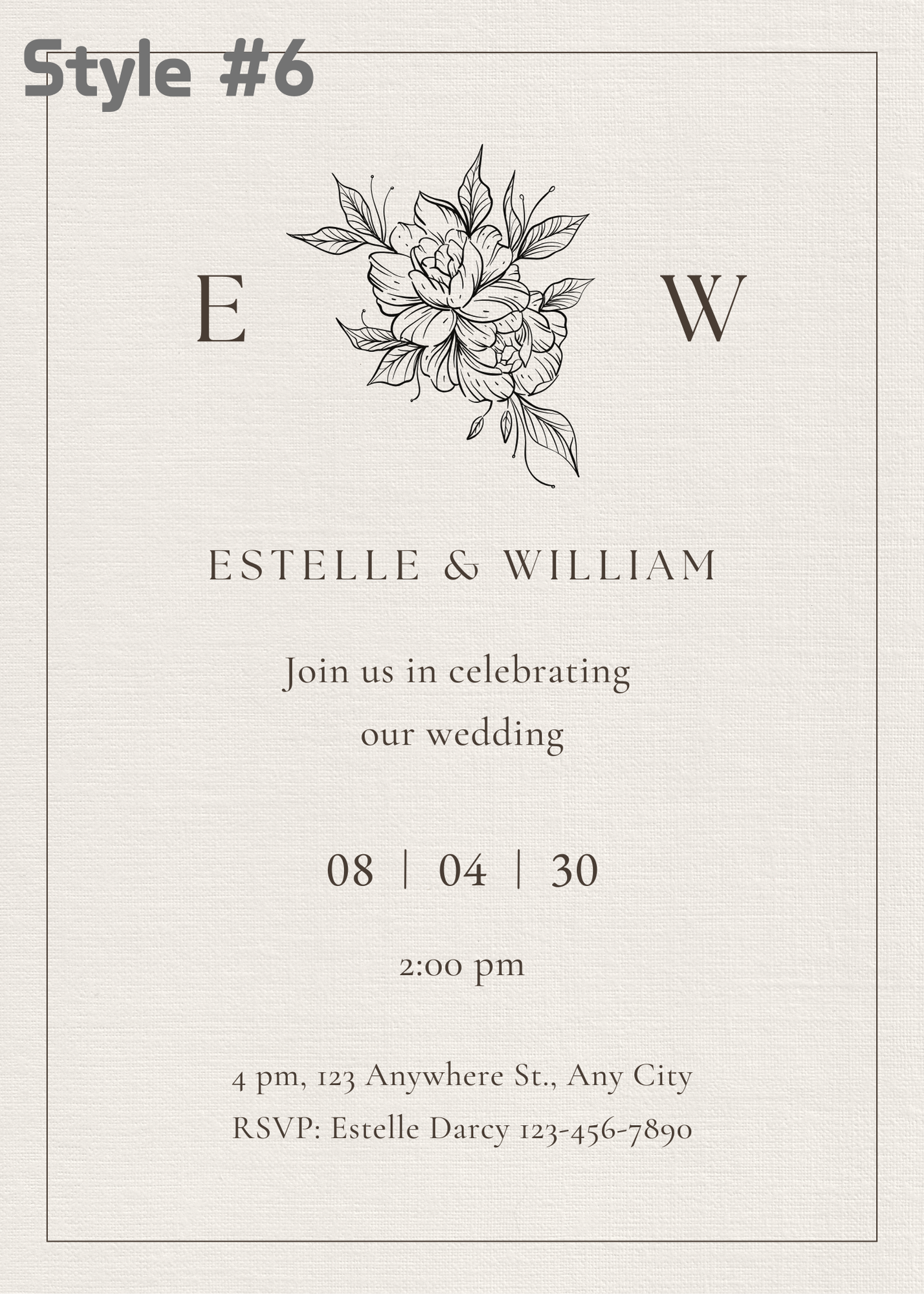 Wedding Invitation Envelope Set