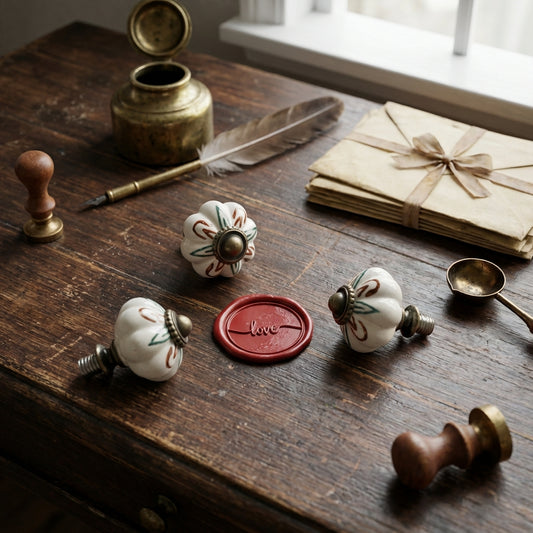 ボヘミアンセラミックワックスシールハンドル