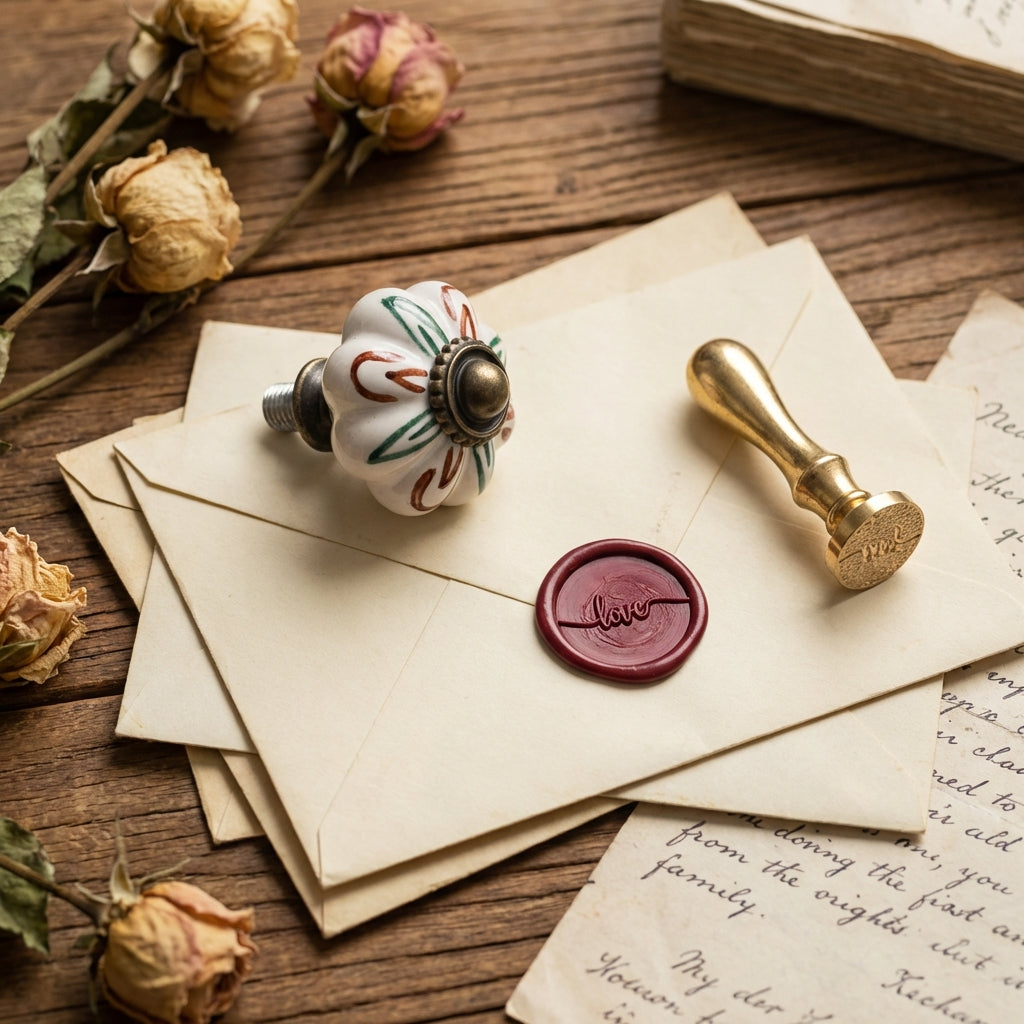 ボヘミアンセラミックワックスシールハンドル