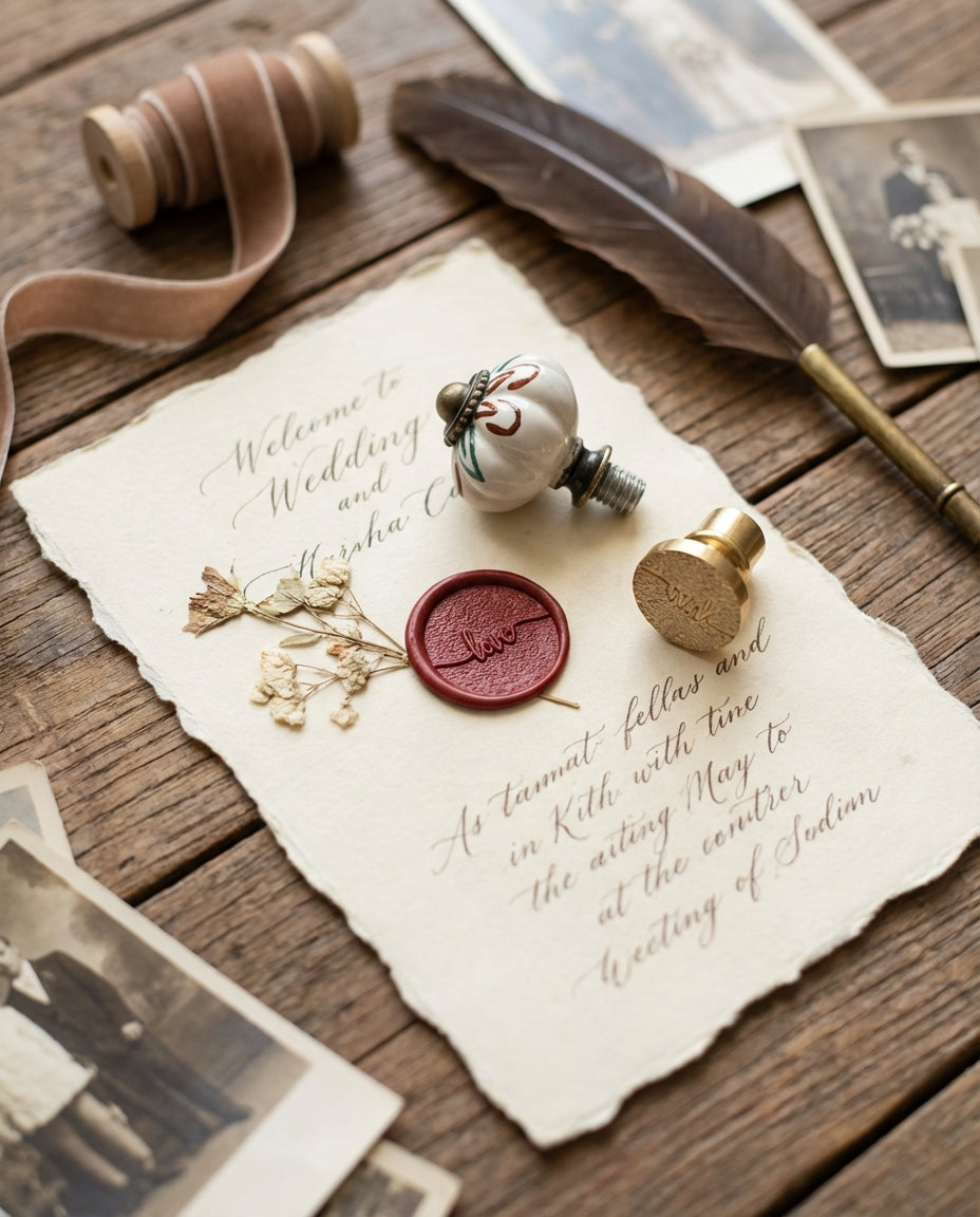 ボヘミアンセラミックワックスシールハンドル