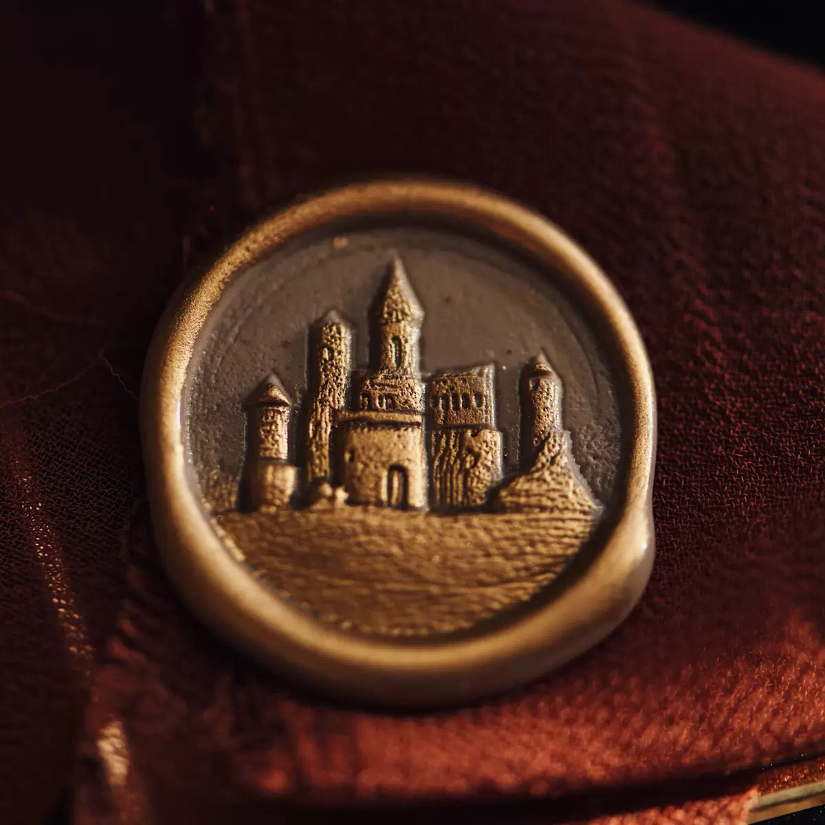 Castle Wax Seal Stamp – Royal Castle Design for Wedding Invitations & Letters