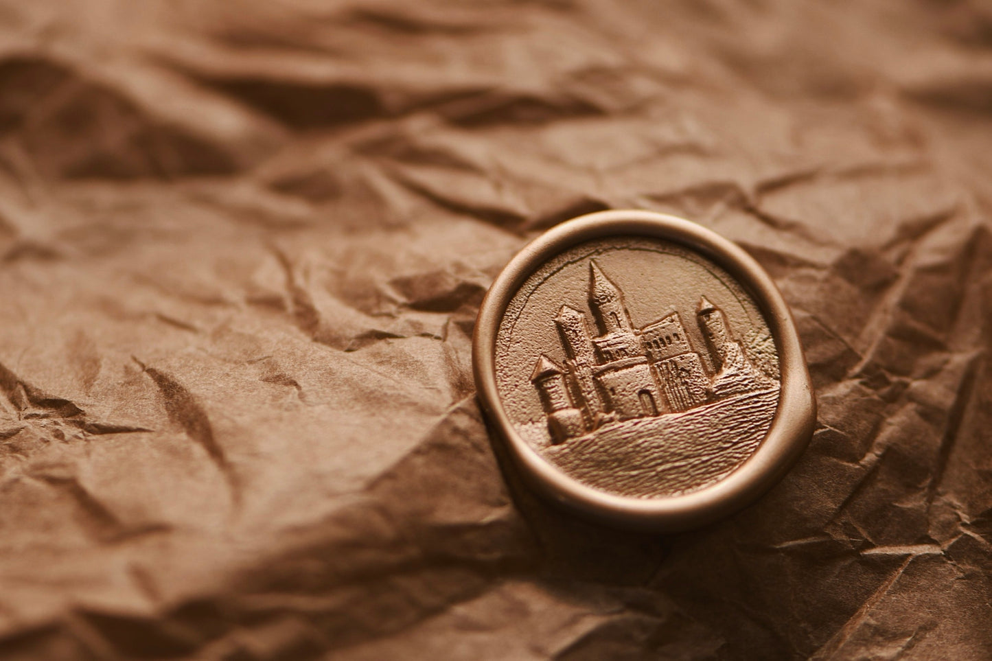 Castle Wax Seal Stamp – Royal Castle Design for Wedding Invitations & Letters