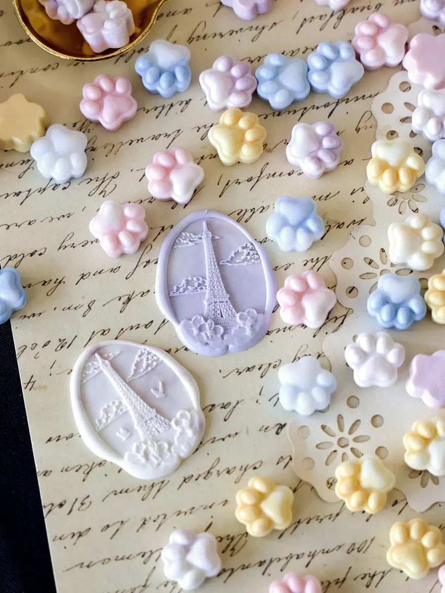 Cat Paw Mixed-Color Wax Sealing Pellets