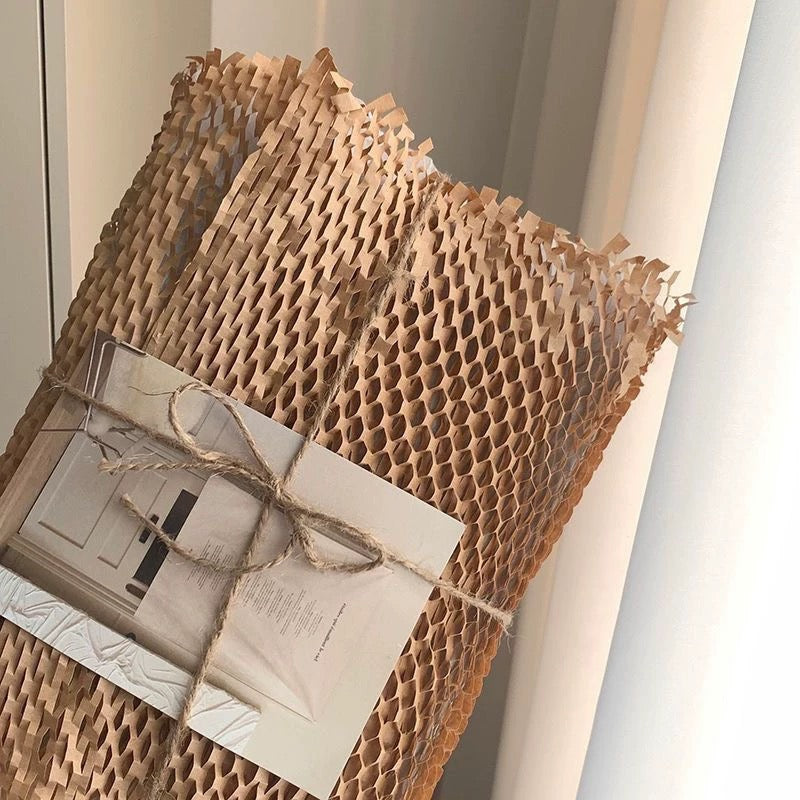 Small Business Packaging Starter Kit – Honeycomb Paper, Ribbon, Wax Seal Stickers & Thank You Cards for Boutique Orders
