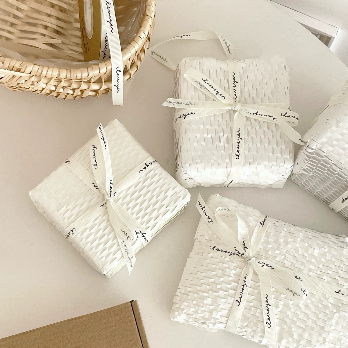 Small Business Packaging Starter Kit – Honeycomb Paper, Ribbon, Wax Seal Stickers & Thank You Cards for Boutique Orders