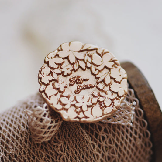 Floral ‘For You’ Wax Seal Stamp