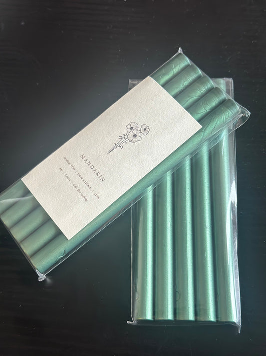 Green Metallic Pearlescent Wax Sticks