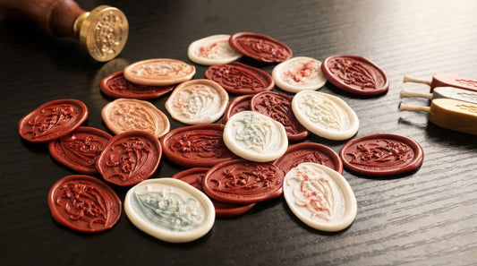 Iris Pattern Adhesive Wax Seal Stickers – Pre-Made Peel & Stick Wax Seals