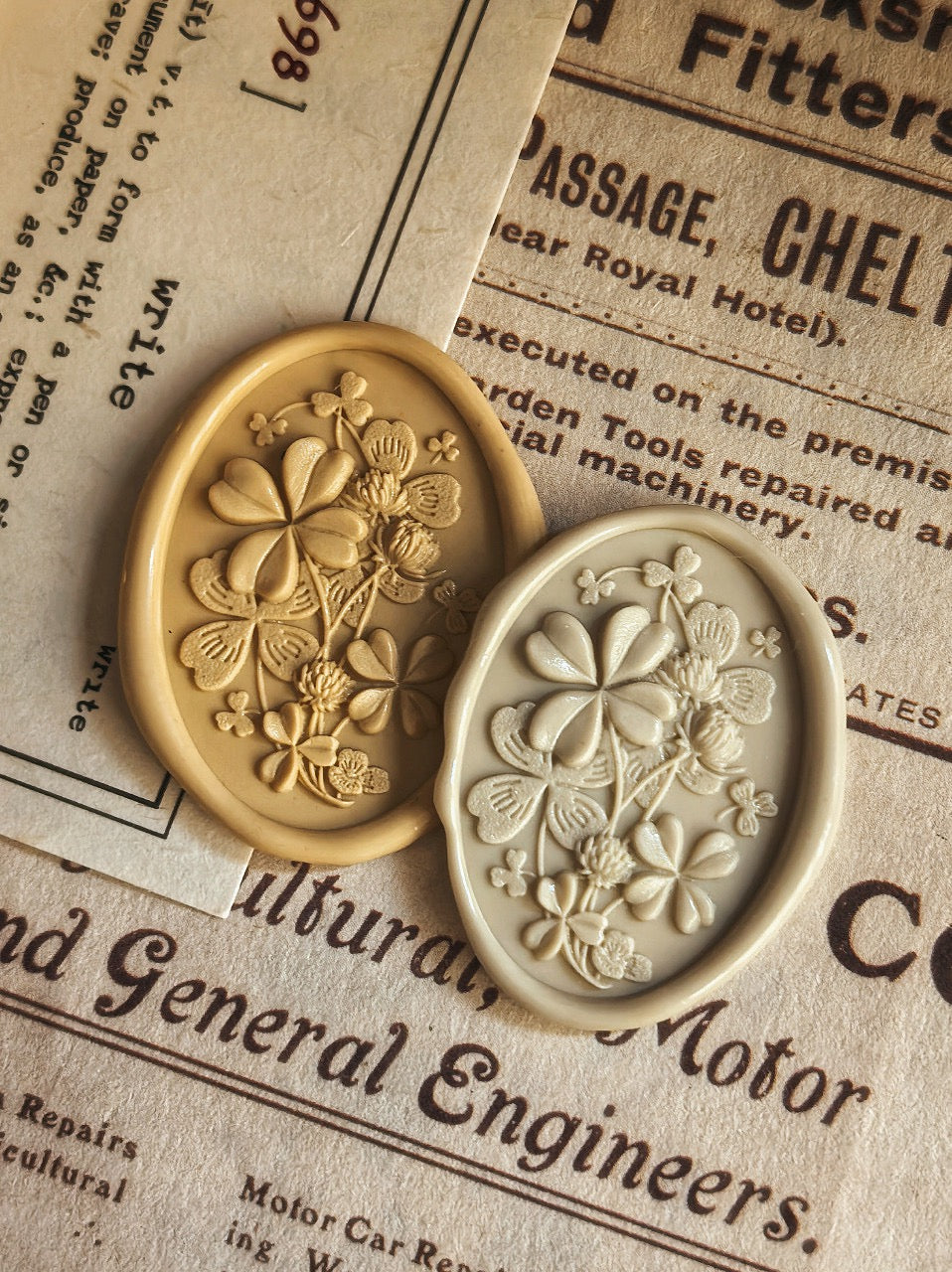 Lucky Four-Leaf Clover Wax Seal Stamp