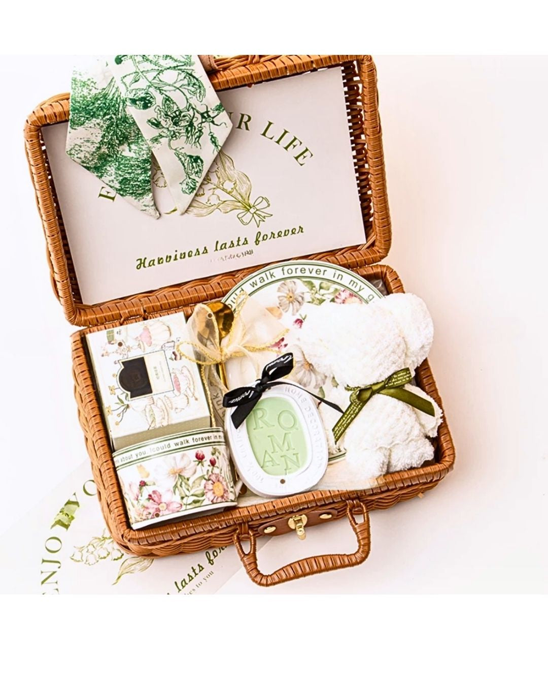 Luxury Bamboo Gift Basket Set