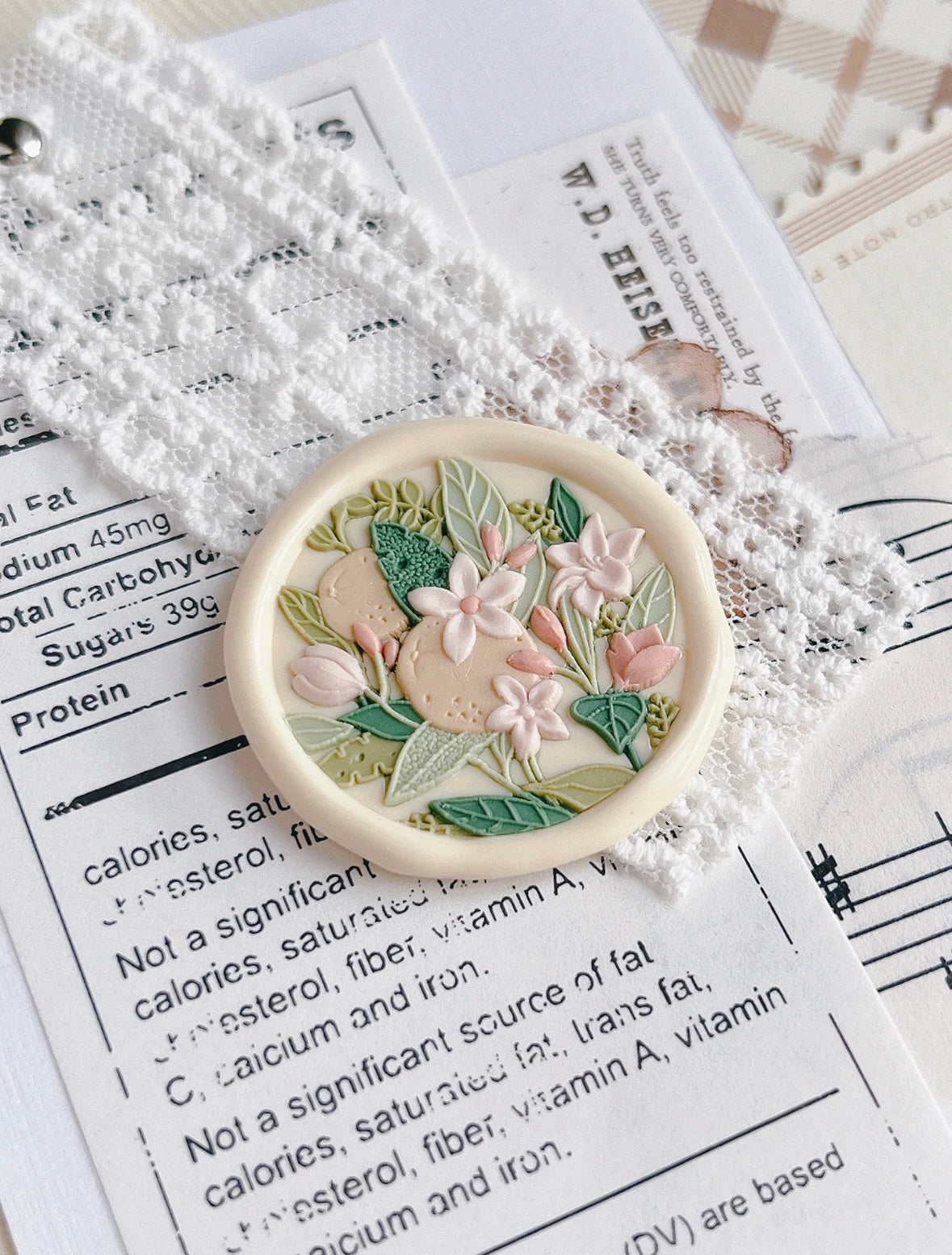 Orange Blossom Wax Seal Stamp