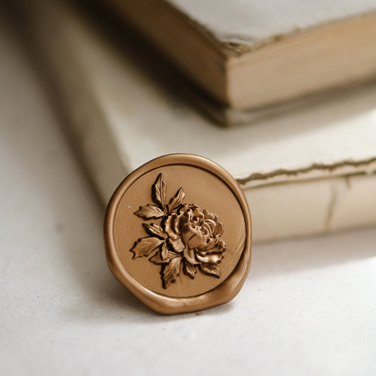 Floral Whispers – Peony Wax Seal Stamp