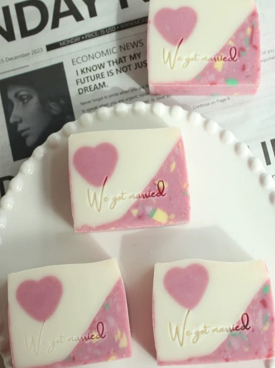 Personalized Wedding Soap Gift Box