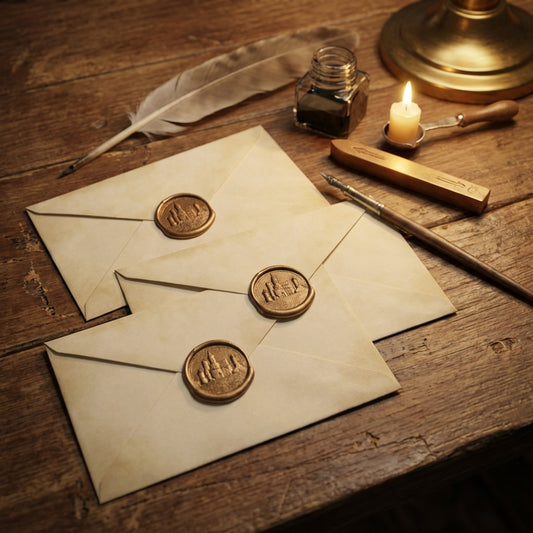 Royal Castle Adhesive Wax Seal Stickers – Pre-Made Peel & Stick Wax Seals