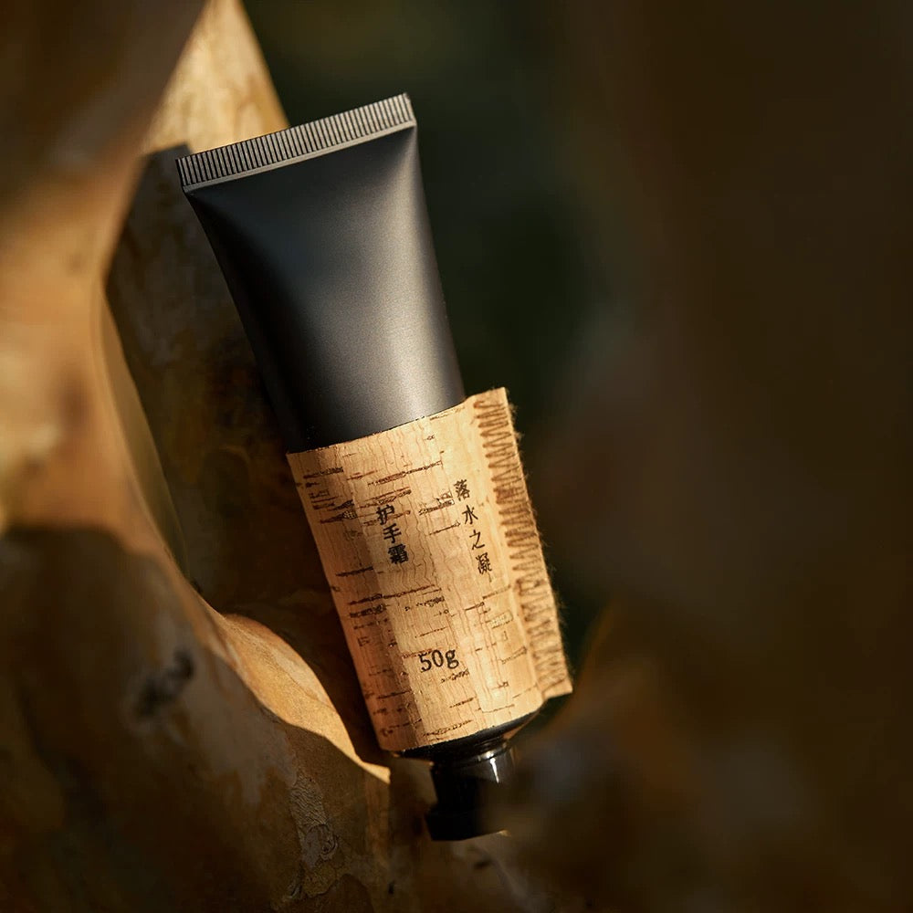 Thank You Wax-Seal Cylinder Gift Box – Mini Hand Cream Gift Basket with Ribbon & Dried Flowers