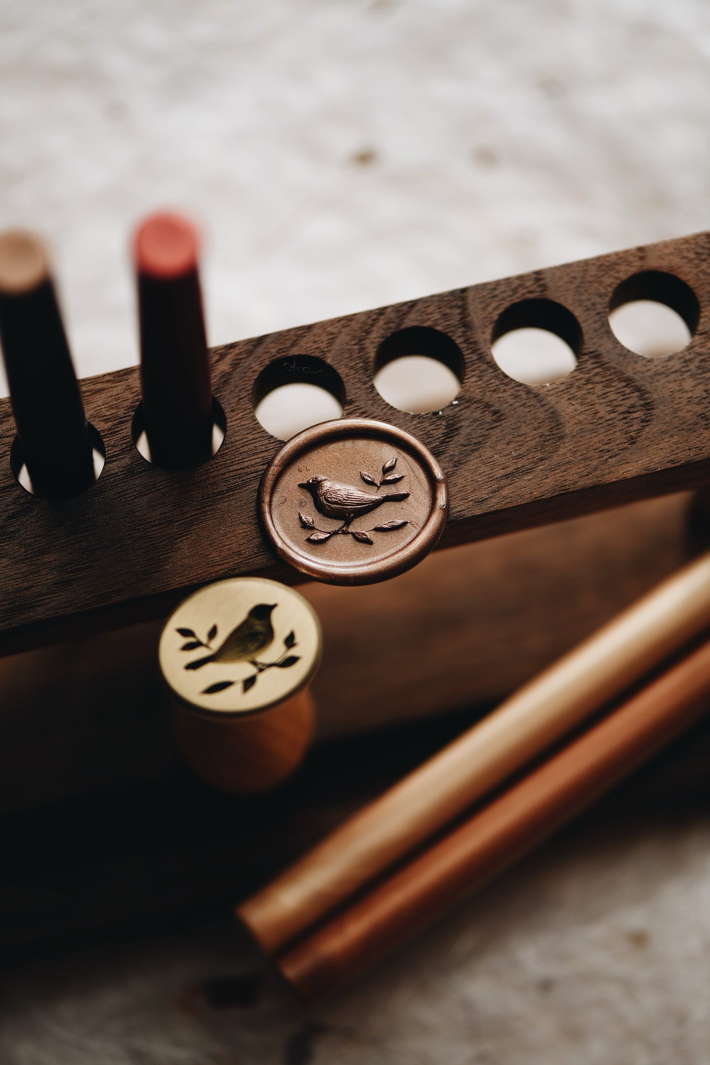 Bird on Branch Wax Seal Stamp