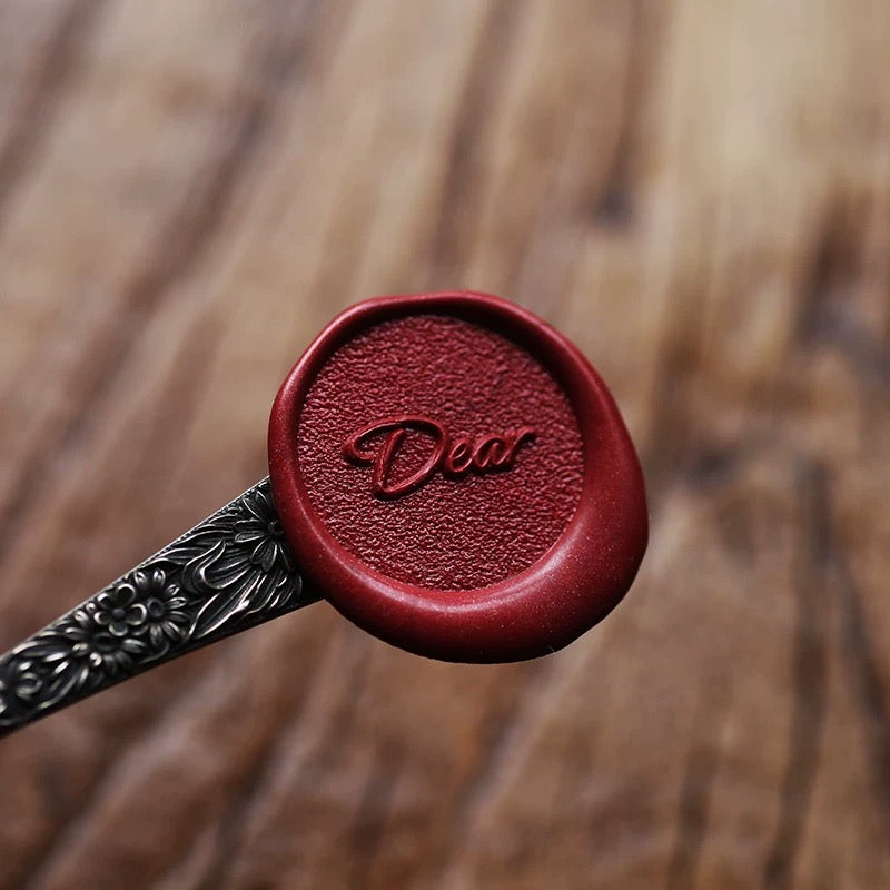 Dearly Yours – “Dear Letter” Script Wax Seal Stamp