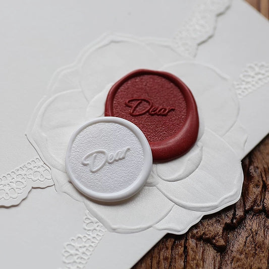 Dearly Yours – “Dear Letter” Script Wax Seal Stamp