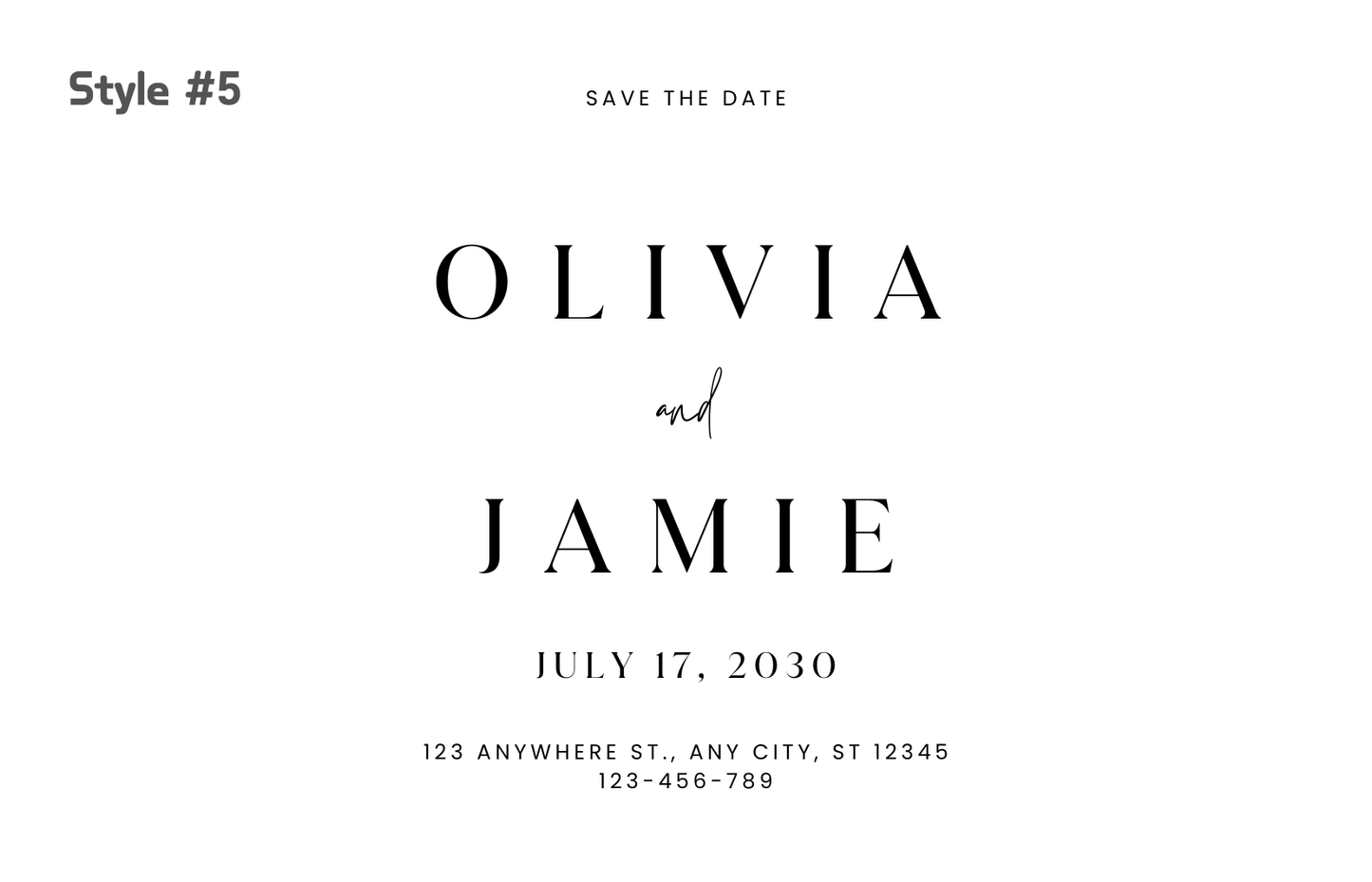 Embossed White Wedding Invitation Set