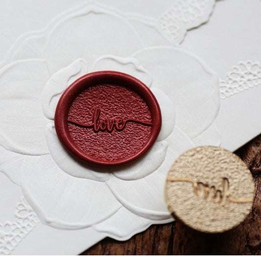 Stamped in Love – “Love” Script Wax Seal Stamp