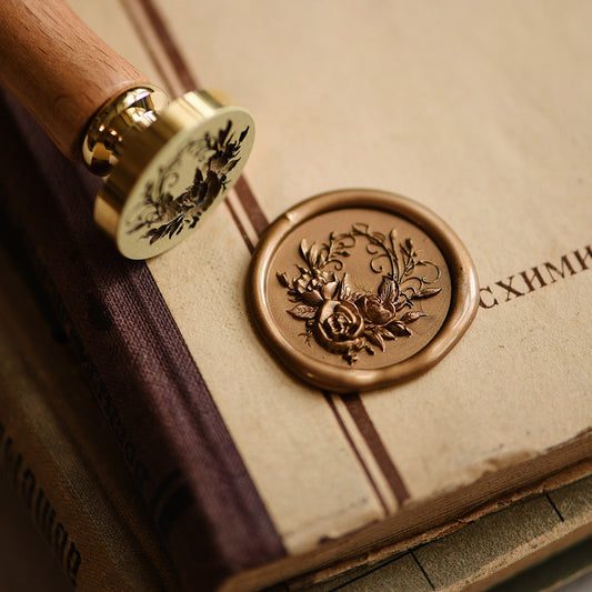 Eternal Bloom – Rose Pattern Wax Seal Stamp