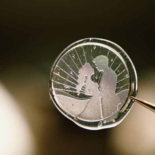 Together in Lines – Couple Outline Wax Seal Stamp