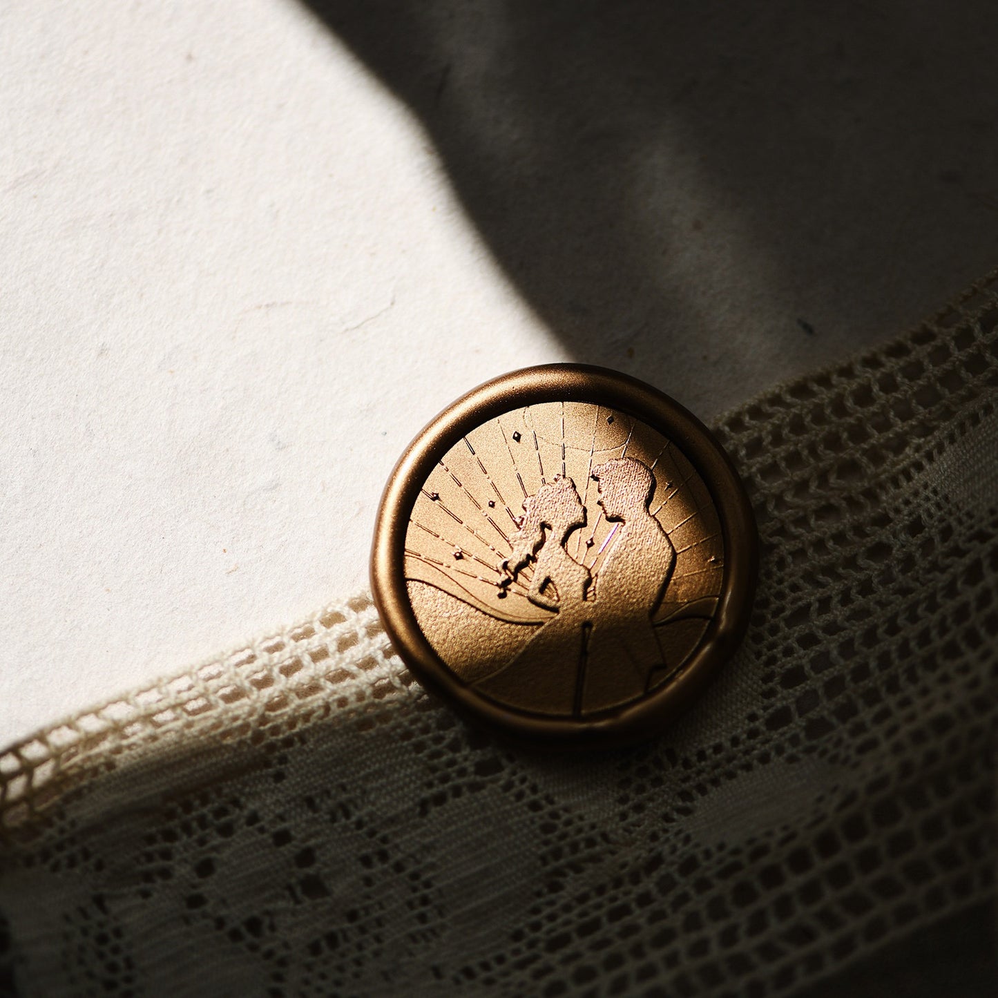 Together in Lines – Couple Outline Wax Seal Stamp