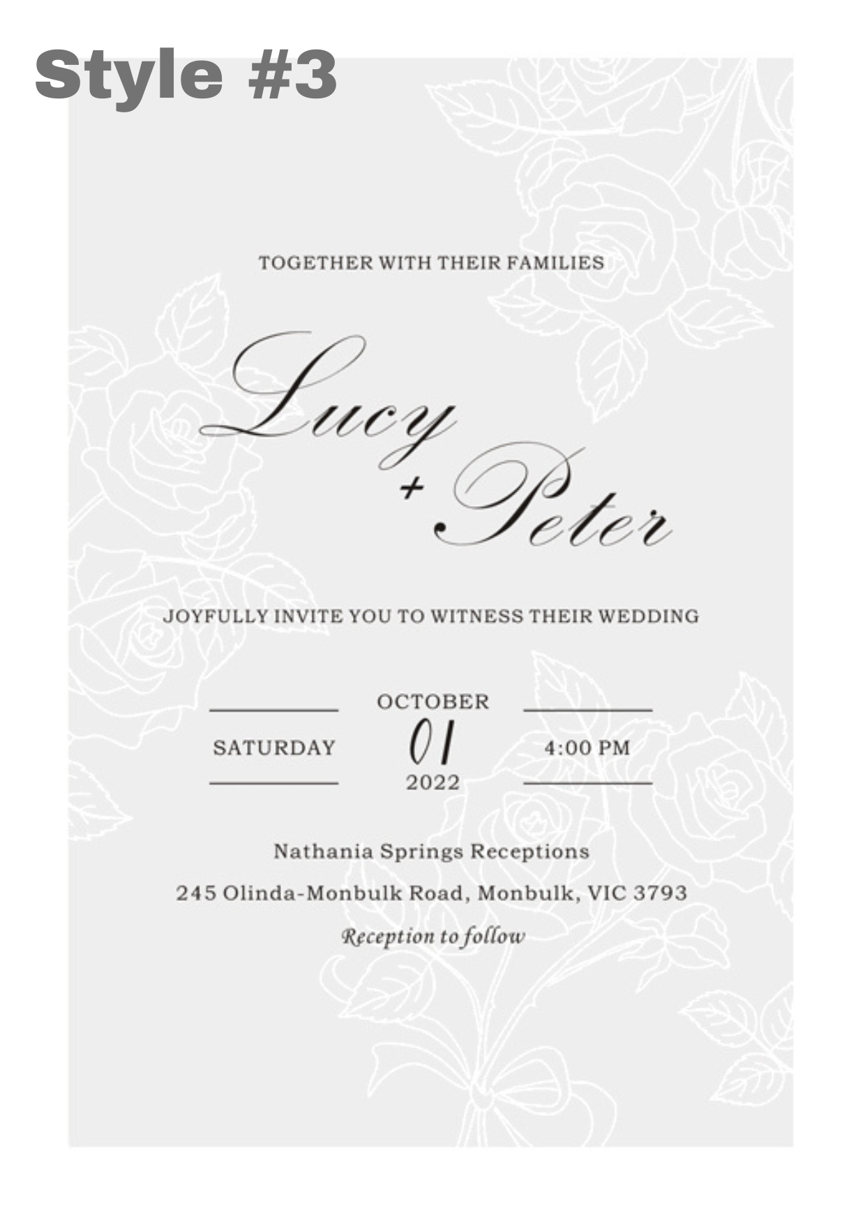 Wedding Invitation Envelope Set